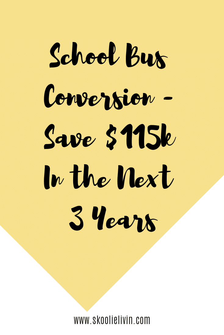 Save $115k In the Next 3 Years by Living In a School Bus Conversion