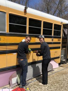 Taking Stickers Off Your School Bus