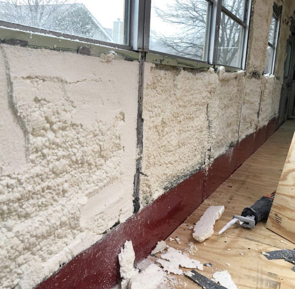 Skoolie Wall Insulation