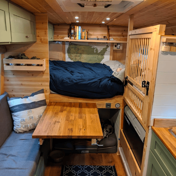 short bus conversion with crib