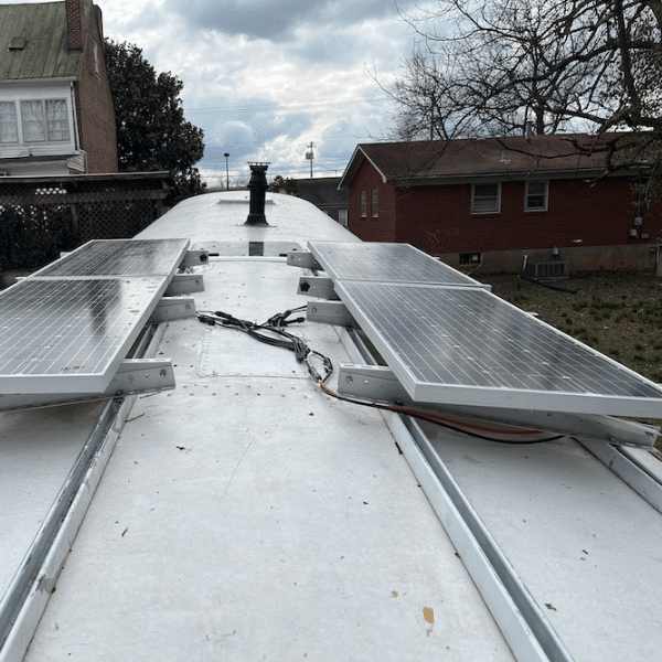 unistrut skoolie solar panel mounting hinge