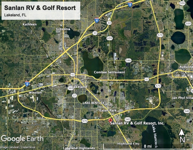 Sanlan RV & Golf Resort - Lakeland, FL