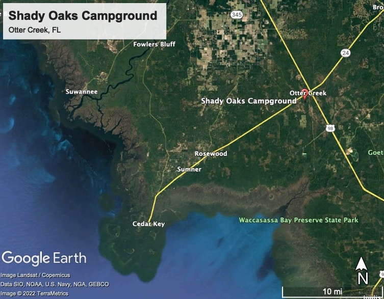 Shady Oaks Campground in Otter Creek, Florida